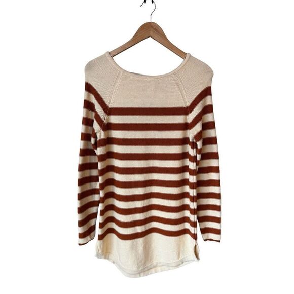 Free People Beach 100% Cotton Striped Renegade Tunic Sweater - Picture 3 of 13